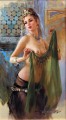 Hübsche Dame KR 039 Impressionist nackt